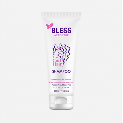 BLESS FIBERHANCE ACTIVATOR CURL HAIR SHAMPOO SULFATE PARABEN SILICONE FREE 200 ML